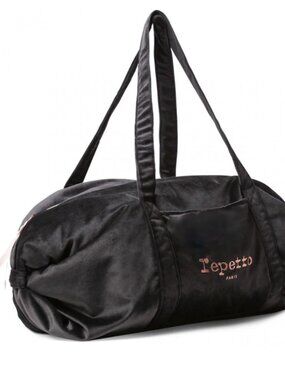 REPETTO OF PARIS BALLET/GYM Duffle BAG MEDIUM BLACK VELVET